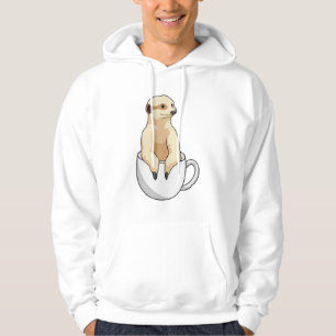Erdmännchen mit Kaffeetasse Hoodie