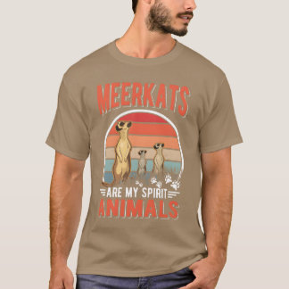 Erdmännchen sind meine Seelenverwandten retro T-Shirt
