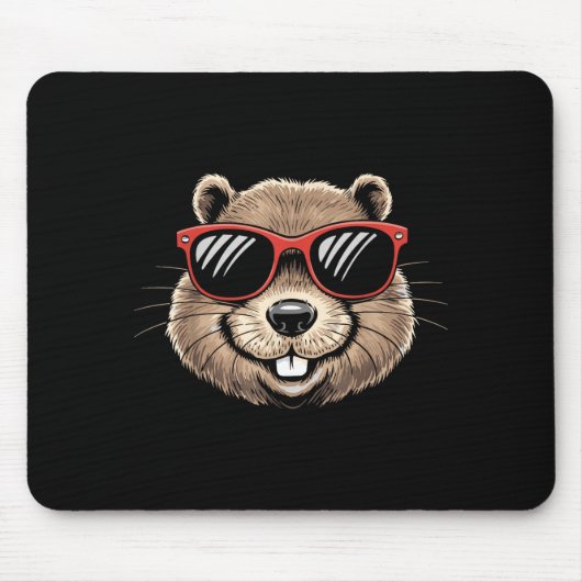 Erdmännchen-Tierkostüm-Singles Der Groundhog Da Mousepad (Vorne)