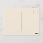 Erdmännchen und blaue Schmetterlinge, Geburtstagsp Postkarte (Rückseite)