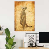 Erdmännchen Wache Poster (Heimbüro)