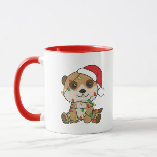 Erdmännchen Weihnachten Winter Tiere Feiertage Erd Tasse