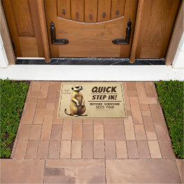 Erdmännchen Willkommensgruß für charmante Familien Fußmatte