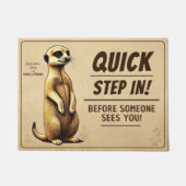 Erdmännchen Willkommensgruß für charmante Familien Fußmatte (Vorderseite)