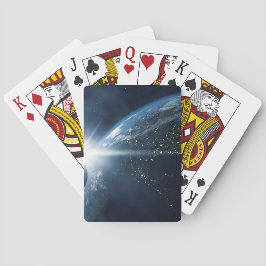 Erdmond und Sonne Spielkarten (Rückseite)