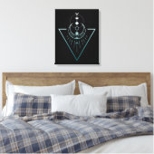 Erdmondphasen Leinwanddruck (Insitu (Schlafzimmer))