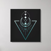 Erdmondphasen Leinwanddruck (Vorderseite)