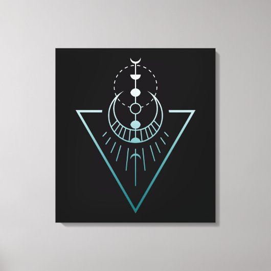 Erdmondphasen Leinwanddruck (Vorderseite)