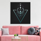 Erdmondphasen Leinwanddruck (Insitu (Wohnzimmer))