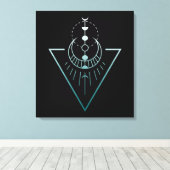 Erdmondphasen Leinwanddruck (Insitu (Holzboden))