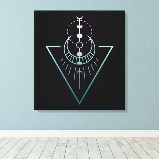 Erdmondphasen Leinwanddruck (Insitu (Holzboden))