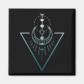 Erdmondphasen Magnet (Vorne)