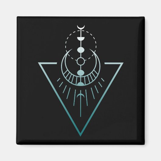 Erdmondphasen Magnet (Vorne)