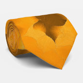 Erdmuster-warme Farbgelb-orangees Gold Krawatte (Gerollt)