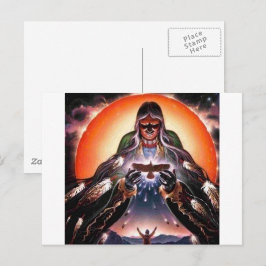 ERDMUTTER POSTKARTE (Vorne/Hinten)