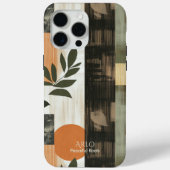 Erdnähe Minimalistische botanische - Abstrakte Nat Case-Mate iPhone Hülle (Rückseite)