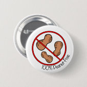 Erdnuss 100% geben frei button (Vorne & Hinten)