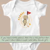 Erdnuss 2.0 - Lächelndes Erdnuss mit Erdnussflagge Baby Strampler