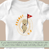 Erdnuss 2.0 - Lächelndes Erdnuss mit Erdnussflagge Baby Strampler