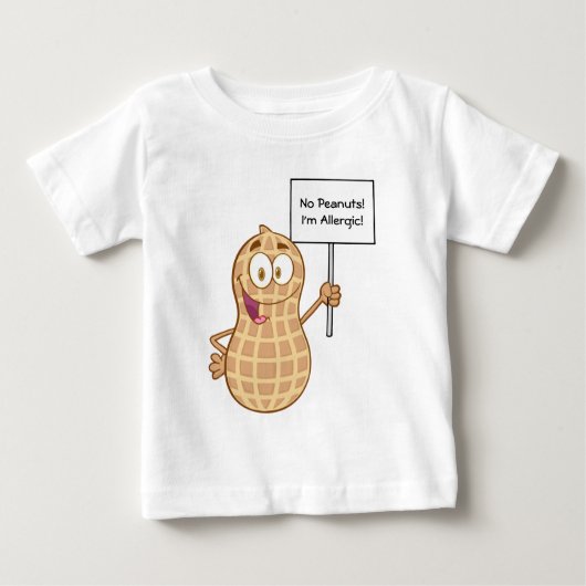 Erdnuss-Allergie 2 (kundengerecht) Baby T-shirt (Vorderseite)