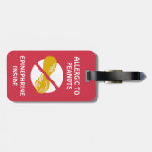 Erdnuss-Allergie-Alarm-Hummel-Bienen-Umbau Gepäckanhänger (Rückseite horizontal)