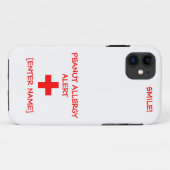 Erdnuss-Allergie-Alarm iPhone Fall Case-Mate iPhone Hülle (Rückseite (Horizontal))