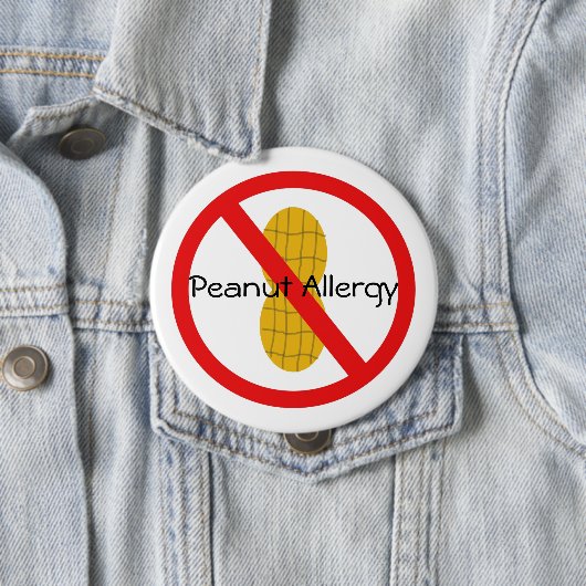 Erdnuss-Allergie-Button Button (Beispiel)