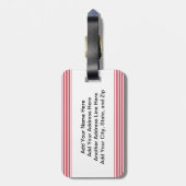 Erdnuss-Allergie-Elefant Gepäckanhänger (Rückseite vertikal)