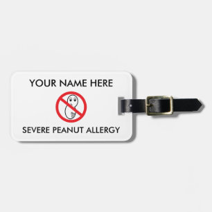 Erdnuss-Allergie ID/ICE Gepäckanhänger