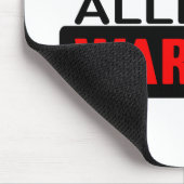 Erdnuss-Allergie-Warnung Mousepad (Ecke)