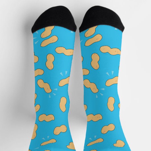 Erdnuss-Bauer Cartoon Socken (Oben)