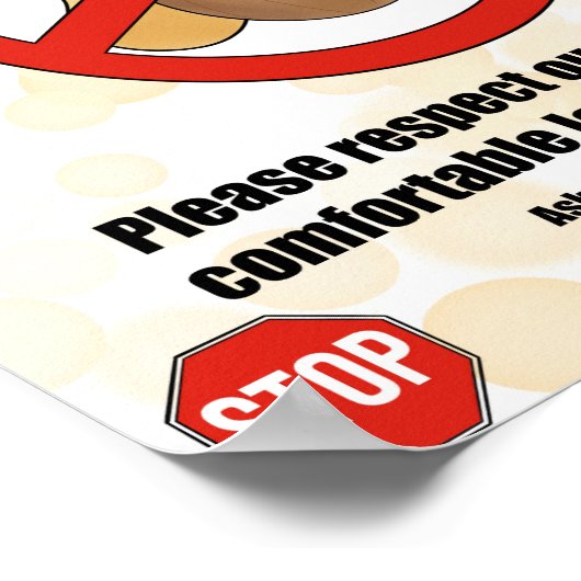 Erdnuss/Baumnuss-Allergie-Poster Poster (Ecke)