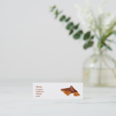 Erdnuss Brittle Business Card Mini Visitenkarte (Stehend Vorderseite)