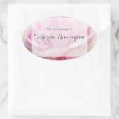 Erdnuss-Buchzeichen Ovaler Aufkleber (Tasche)