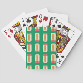 Erdnuss Butter Jar Columns - Green Playing Cards Spielkarten