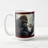 Erdnuss das Eichhörnchen und Harambe treffen sich Kaffeetasse (Links)