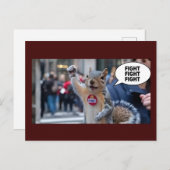 Erdnuss Eichhörnchen Funny Konservative Weihnachte Postkarte (Vorne/Hinten)