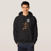 Erdnuss Eichhörnchen Gerechtigkeit MAGA Weihnachte Hoodie (Vorne ganz)