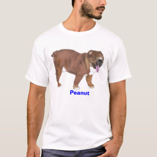 Erdnuss, englisches Bulldoggent-stück T-Shirt