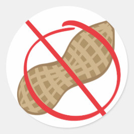 Erdnuss frei runder aufkleber