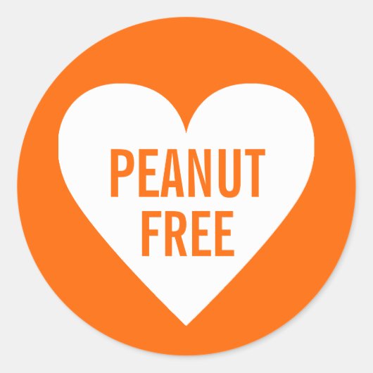 Erdnuss-freie Allergien Sicher gepflegte Gartenanl Runder Aufkleber (Vorderseite)