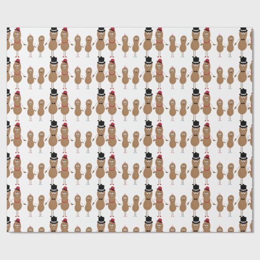 Erdnuss Geschenkpapier (Flach)