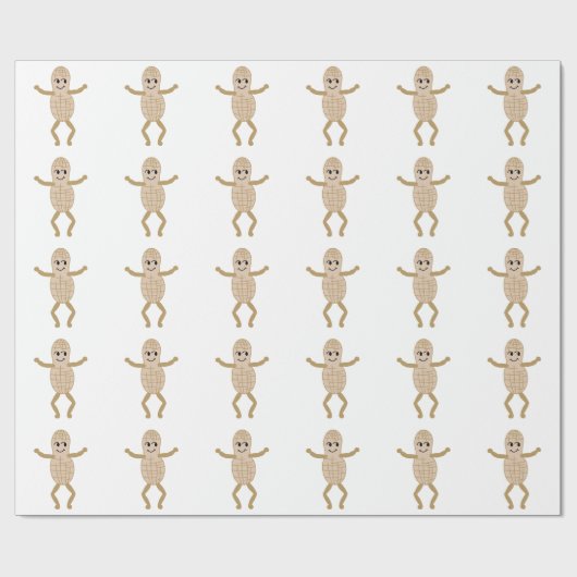 Erdnuss Geschenkpapier (Flach)