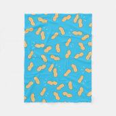 Erdnuss gesunder Snack Muster auf Blue Fleecedecke (Vorderseite)
