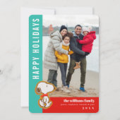 Erdnuss-Gingerbread-Weihnachten Feiertagskarte (Vorderseite)