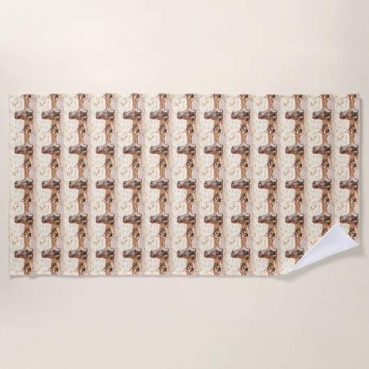 "Erdnuss-" Grundeichhörnchen-Badetuch Strandtuch (Vorderseite)