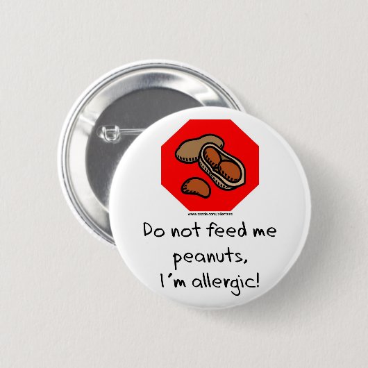 Erdnuss-Halt! Button (Vorne & Hinten)