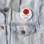 Erdnuss-Halt! Button (Beispiel)