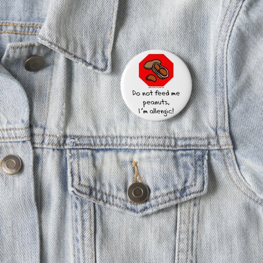 Erdnuss-Halt! Button (Beispiel)