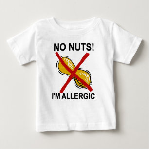Erdnuss KEINE Nüsse bin ich allergisch Baby T-shirt